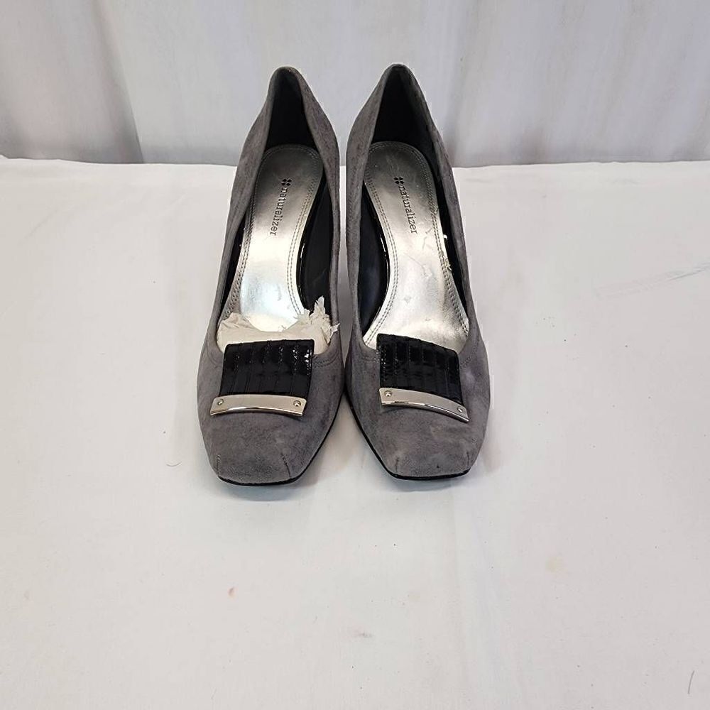 Naturalizer Grey Suede Pump Heels Size 8